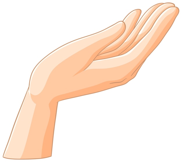 Illustration der offenen Handgesten