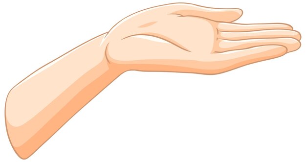 Illustration der offenen Handgesten