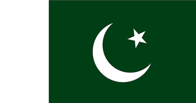 Illustration der pakistan-flagge