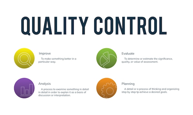Kostenloser Vektor illustration der qualitätskontrolle