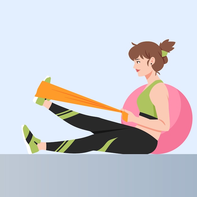 Kostenloser Vektor illustration der sportphysiotherapie