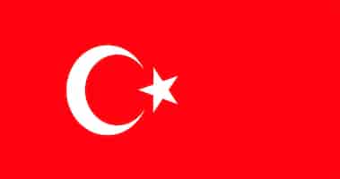 Kostenloser Vektor illustration der türkei-flagge