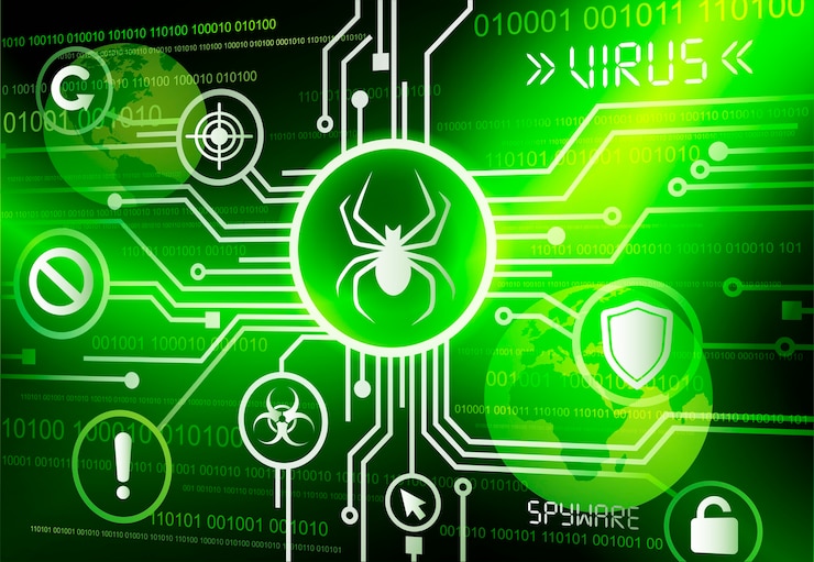 Kostenlose Vektor illustration der viruserkennung