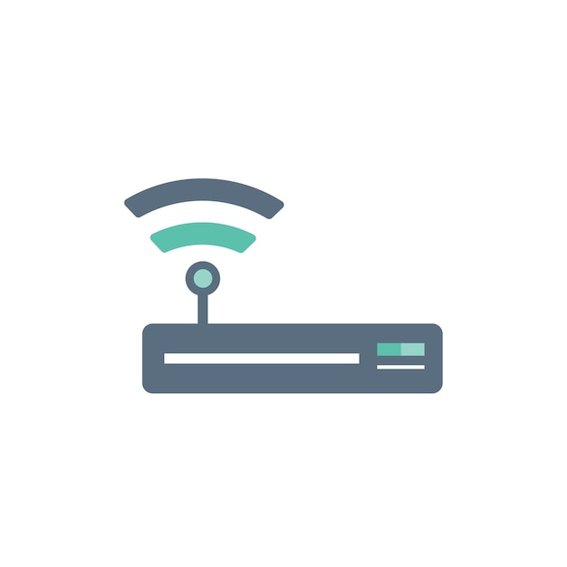 Kostenloser Vektor illustration der wifi routerikone