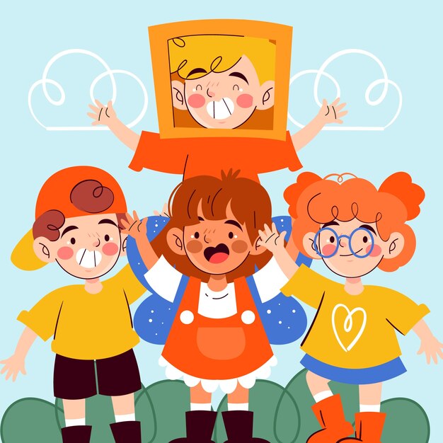 Illustration des flachen Dia del Nino