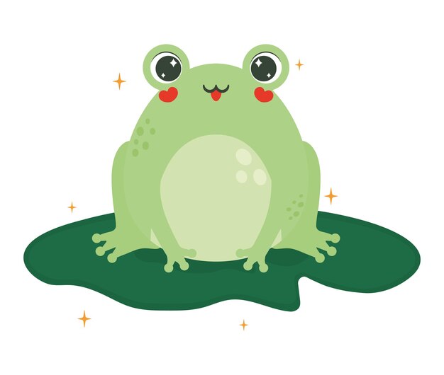 Illustration des lächelnden Frosches