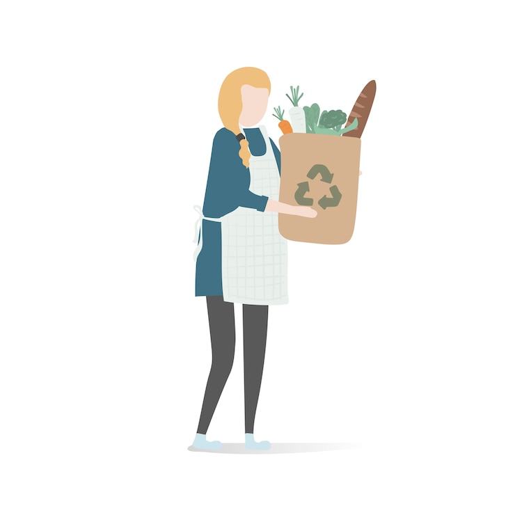 Kostenlose Vektor illustration des menschlichen avatars mit umwelt