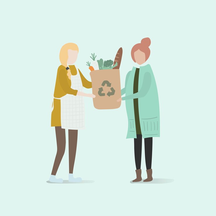 Kostenlose Vektor illustration des menschlichen avatars mit umwelt