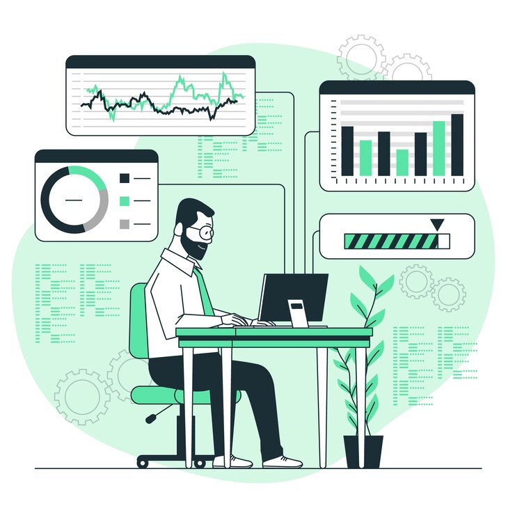 Kostenlose Vektor illustration des prozessoptimierungskonzepts