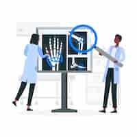 Kostenloser Vektor illustration des rheumatologiekonzepts