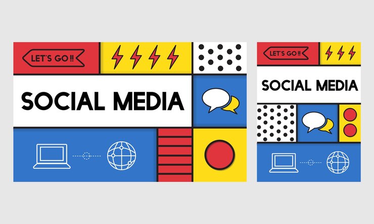 Kostenlose Vektor illustration des social media-konzeptes