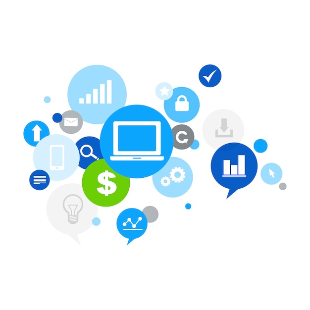 Illustration des Social Media-Konzeptes