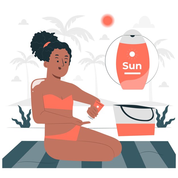 Illustration des Sonnenschutzkonzepts