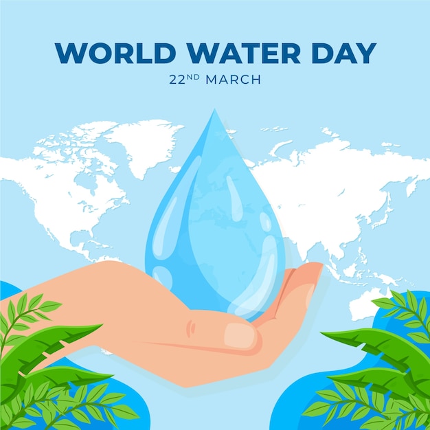 Illustration für den Weltwassertag.