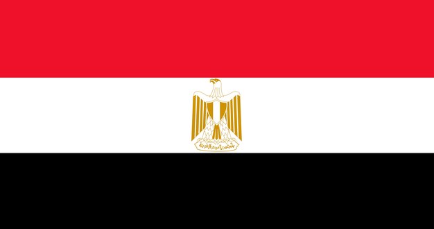 Illustration von Ägypten Flagge