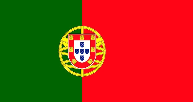 Illustration von Portugal Flagge