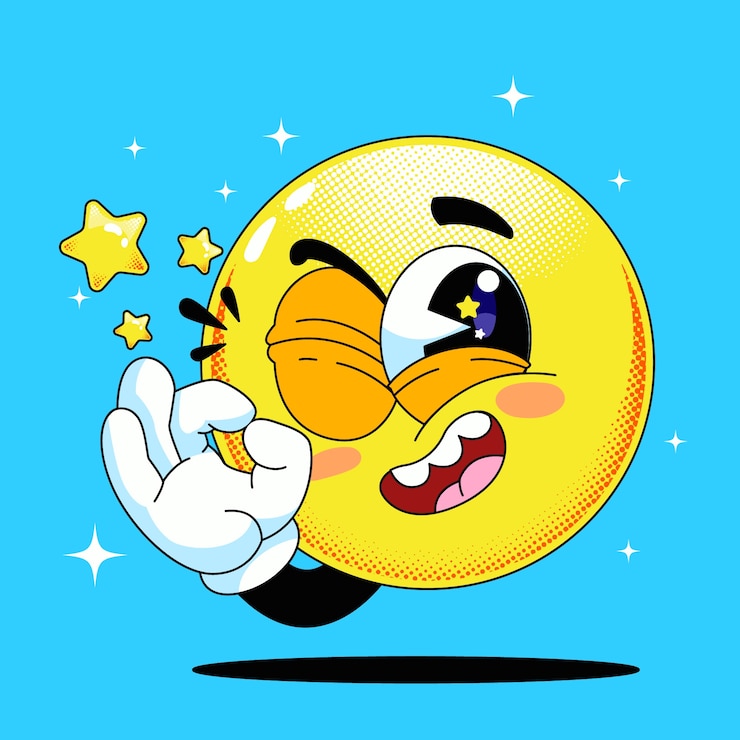 Kostenlose Vektor in ordnung, emoji-illustration