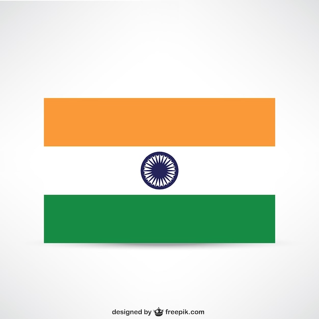Kostenloser Vektor indische flagge