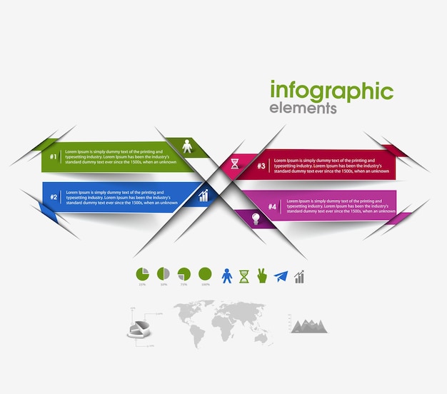 Infografik-abstrakte vektor-geschäftsvorlage