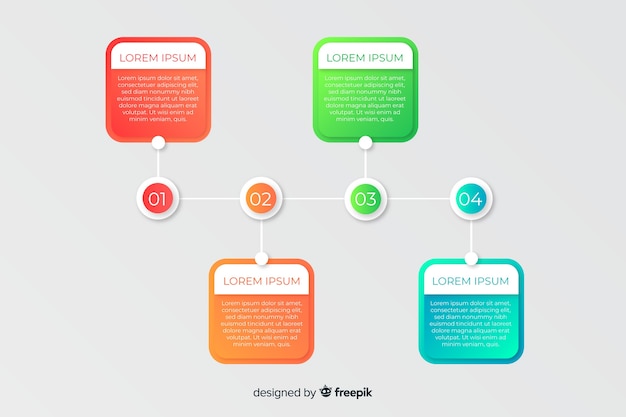 Infografik business schritte