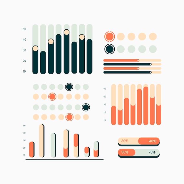 Infografik-diagrammsammlung