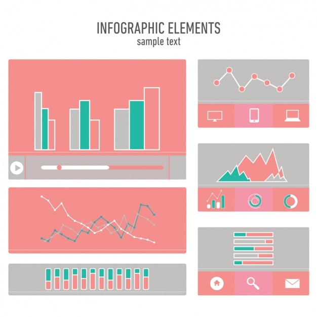 Kostenloser Vektor infografik-elemente design