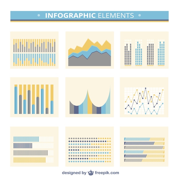 Kostenloser Vektor infografik elements collection