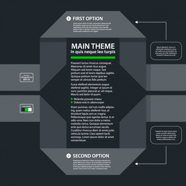 Kostenloser Vektor infografik template-design