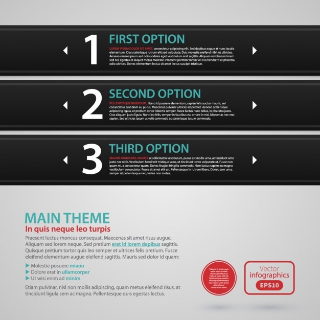 Kostenloser Vektor infografik template-design