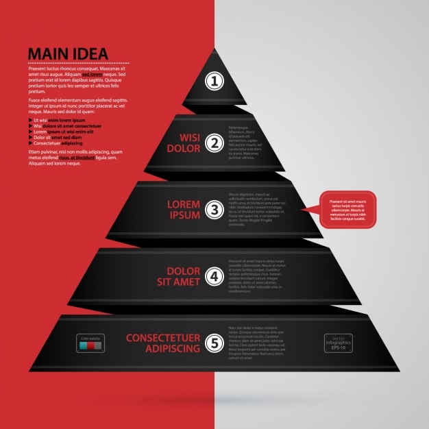 Kostenloser Vektor infografik template-design