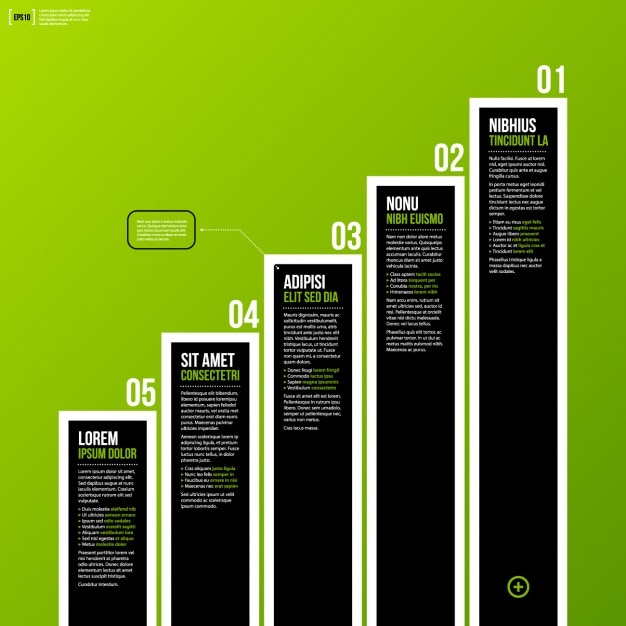 Kostenloser Vektor infografik template-design