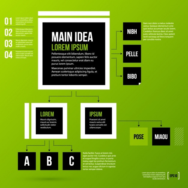 Kostenloser Vektor infografik template-design