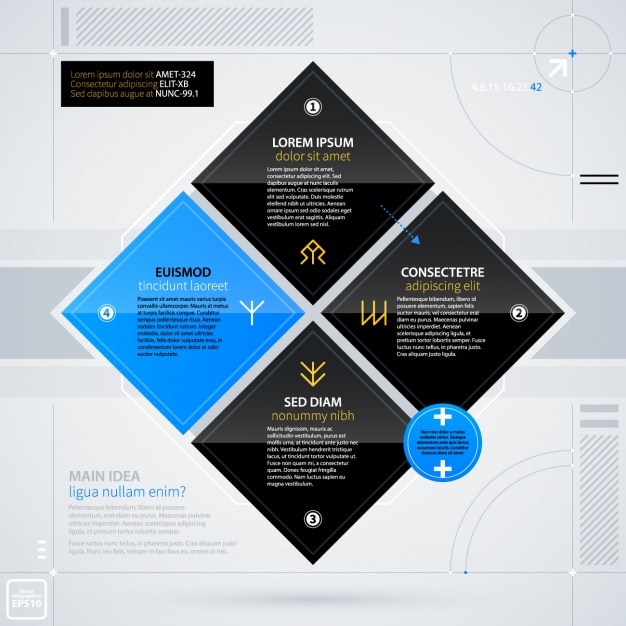 Kostenloser Vektor infografik template-design