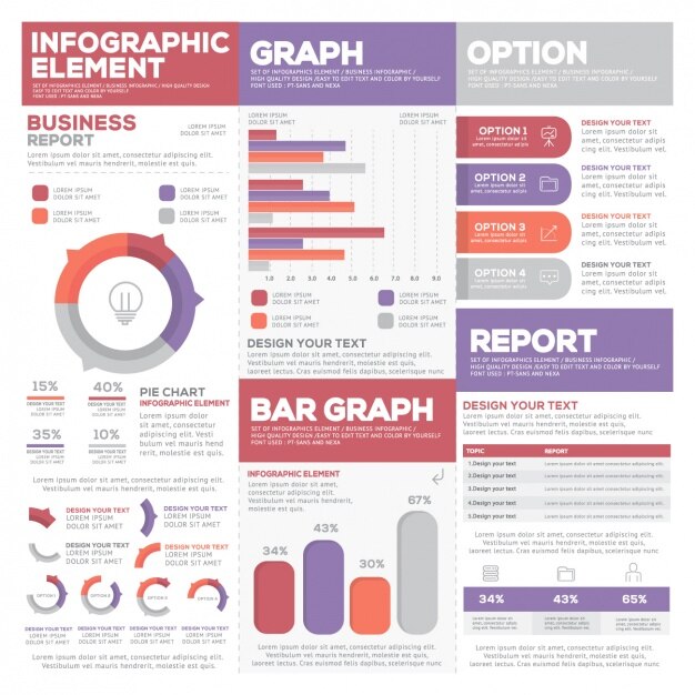 Kostenloser Vektor infografik template-design