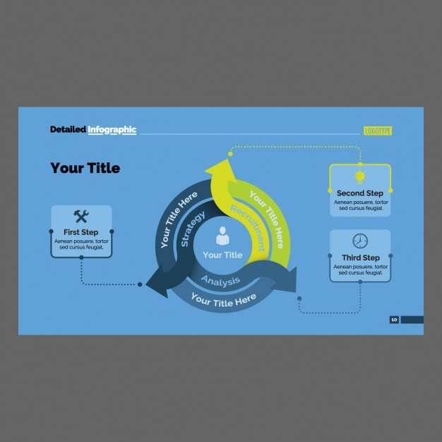 Kostenloser Vektor infografik template-design