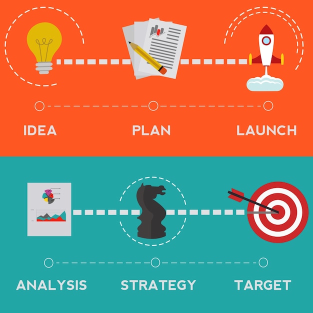 Infografik template-design