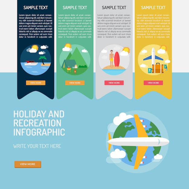 Infografik template-design