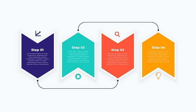 Infografik-vorlage im modernen layout-design