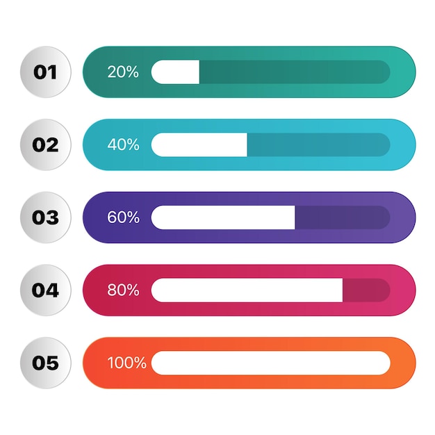 Kostenloser Vektor infografik zahlen 20