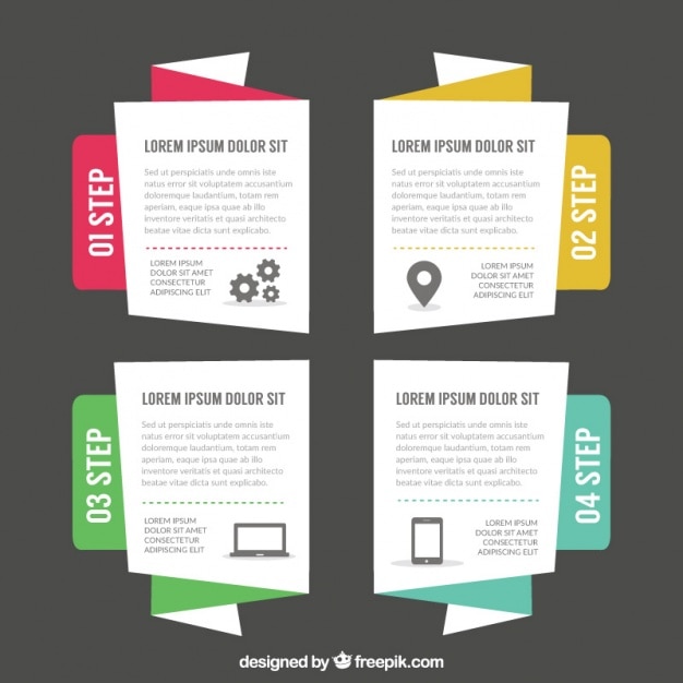 Kostenlose Vektor infografiken set von business-banner