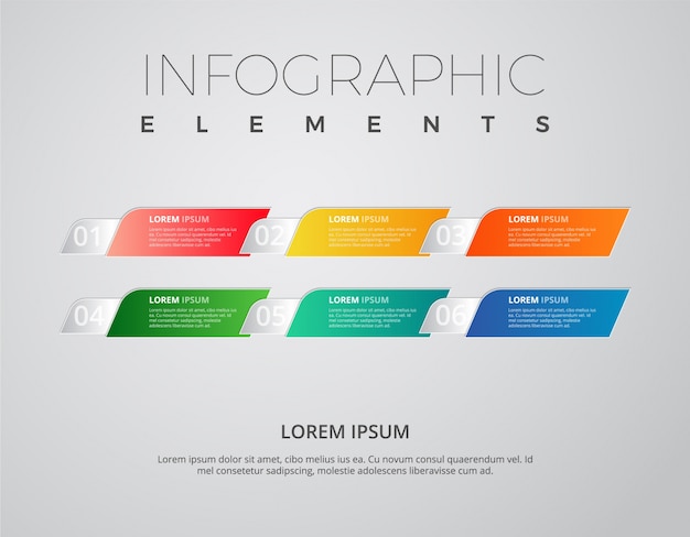 Infografische banner mit zahlen