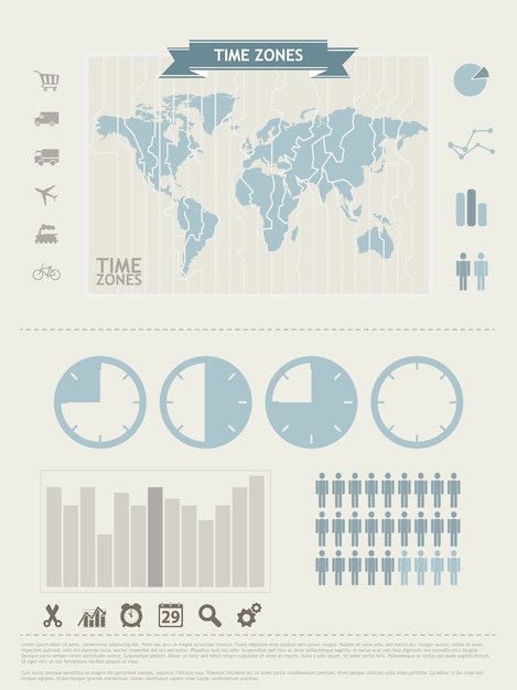 Kostenloser Vektor infografische vorlage mit stats