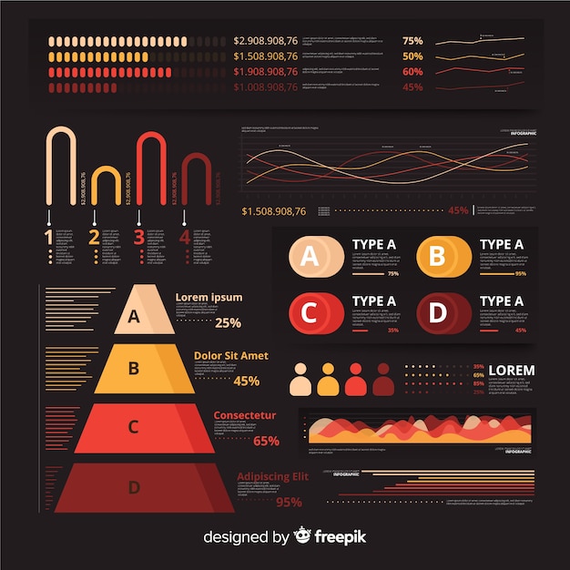 Infographik element sammlung