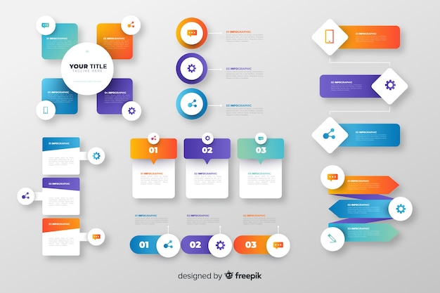 Infographik element sammlung