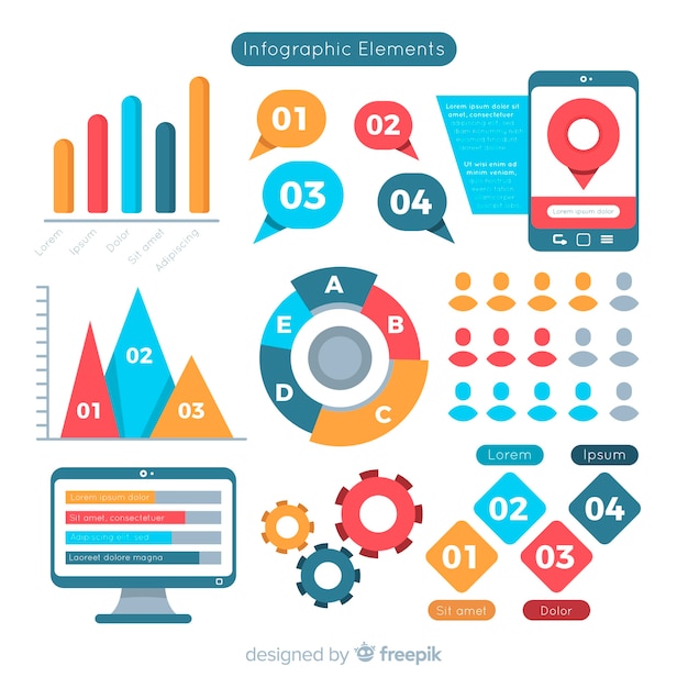 Infographik elementsammlung