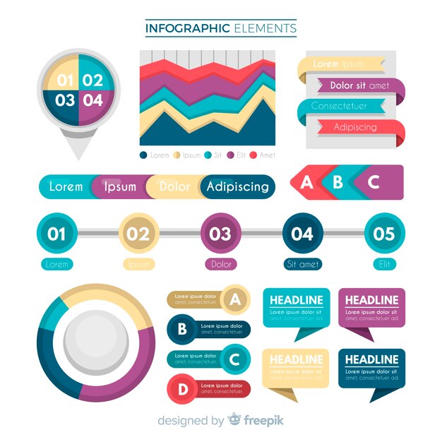 Infographik Elementsammlung