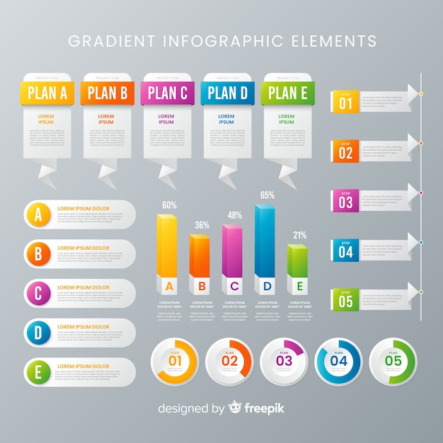 Infographik elementsammlung