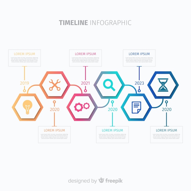 Infographik timeline-konzept