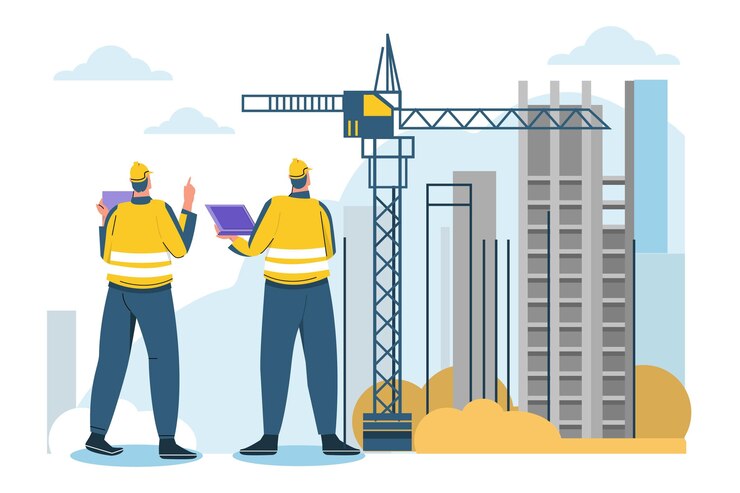 Kostenlose Vektor ingenieur- und konstruktionsillustration