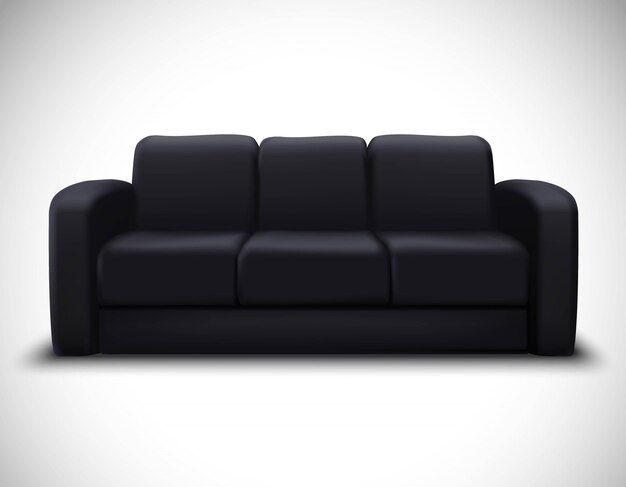 Innenmodell realistische Element Sofa Poster